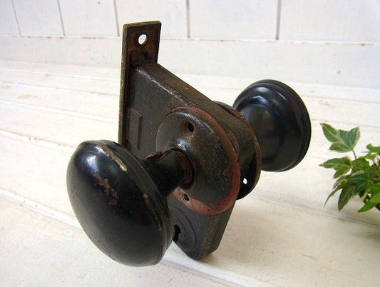 【READING KNOB WORKS】ラッチ付き・アンティーク・ドアノブ/ドアレバー USA