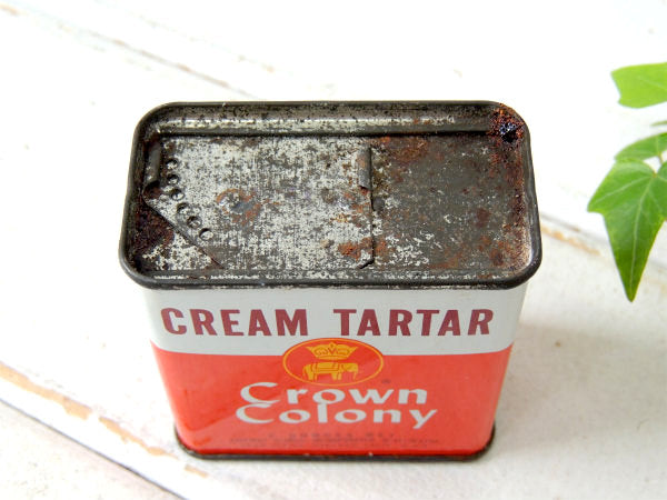【SAFEWAY】1950y~ティン製・ビンテージ・CREAM TARTAR・缶/スパイス缶/レシピ