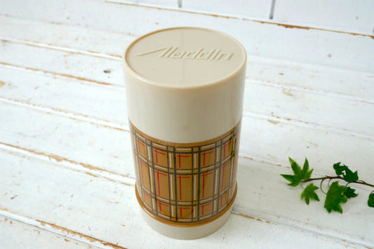 Aladdin アラジン レトロ チェック柄 70s ヴィンテージ 水筒 スープジャー ジャンク品