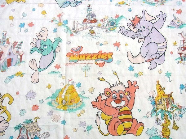 【Wuzzles】ウーズルズ・80'sヴィンテージ・ユーズドシーツ(ボックスタイプ) USA