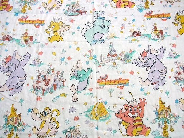 【Wuzzles】ウーズルズ・80'sヴィンテージ・ユーズドシーツ(ボックスタイプ) USA