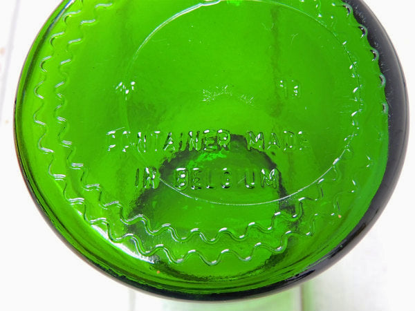 【ベルギー製・緑色】ヴィンテージ・薬瓶・メディカルボトル・ガラス瓶・花瓶・フラワーベース