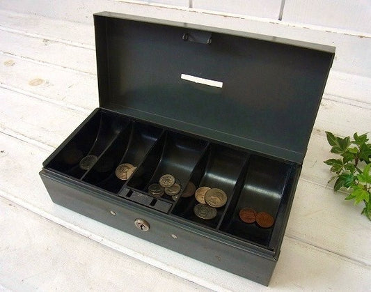 【ASCO moldmaster】仕切り付き・ヴィンテージ・キャッシュボックス/金庫 USA