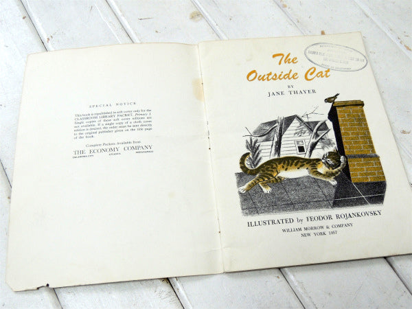 【THE OUTSIDE CAT】ネコの物語・1957年・ヴィンテージ・絵本・ピクチャーブック/NY