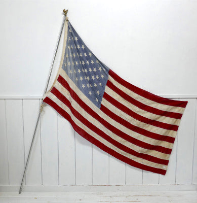 特大 50スター イーグルモチーフ ポール付き ヴィンテージ 星条旗 アメリカンフラッグ 旗 US