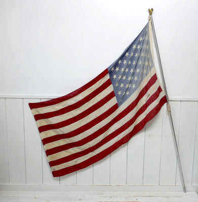 特大 50スター イーグルモチーフ ポール付き ヴィンテージ 星条旗 アメリカンフラッグ 旗 US