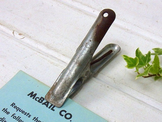 メタル製のシャビーなヴィンテージ・クリップ/ステーショナリー USA