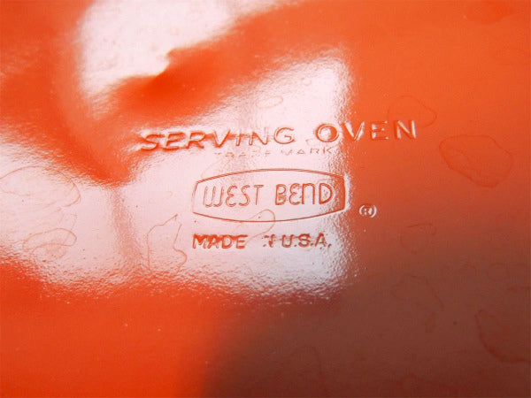 WEST BEND 赤色・60's~ヴィンテージ・両手鍋・蒸し器・ミッドセンチュリー・暖炉