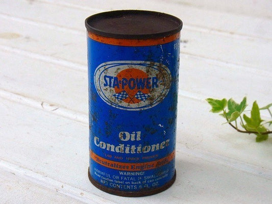 【STA POWER】Oil Conditioner・ヴィンテージ・オイル缶 USA