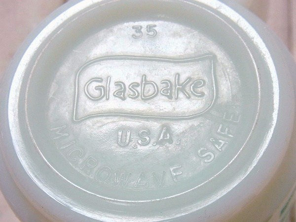 グラスベイク Glasbake・Sansui ヴィンテージ・マグカップ 食器 アドマグ USA