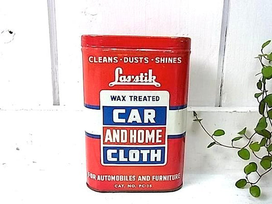 【Las-Stik】オートパーツ・1950’s・ヴィンテージ・ティン缶・USA/モーター系・ガレージ