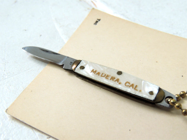 MADERA・CAL ビンテージ・ポケットナイフ・折畳みナイフ・USAキーチェーン・キーホルダー