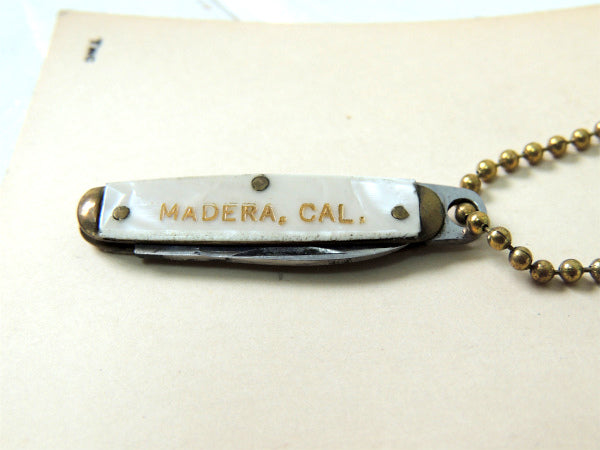 MADERA・CAL ビンテージ・ポケットナイフ・折畳みナイフ・USAキーチェーン・キーホルダー