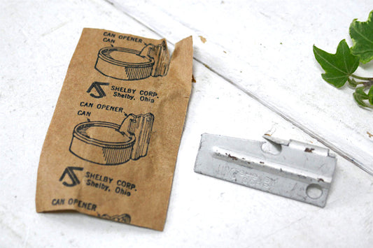 US SHELBY ヴィンテージ・缶切り・キーホルダー・ミリタリー・キャンプ道具・アウトドア