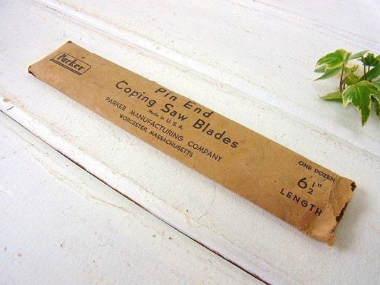 【PARKER】糸のこぎり刃入り・ヴィンテージ・紙パッケージ USA