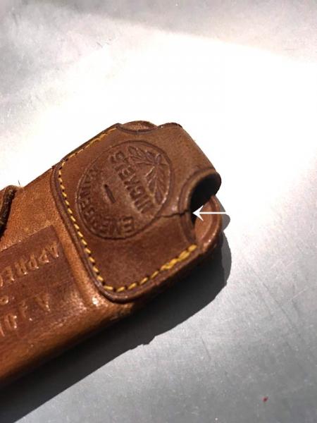 USA カンザス州・革・レザー・ヴィンテージ・アドバタイジング・キーケース&コインケース付き