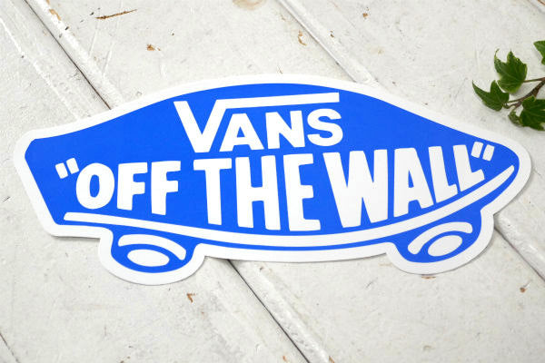 VANS OFF THE WALL ヴァンズ バンズ ステッカー ブルー デッキロゴ ファッション USA