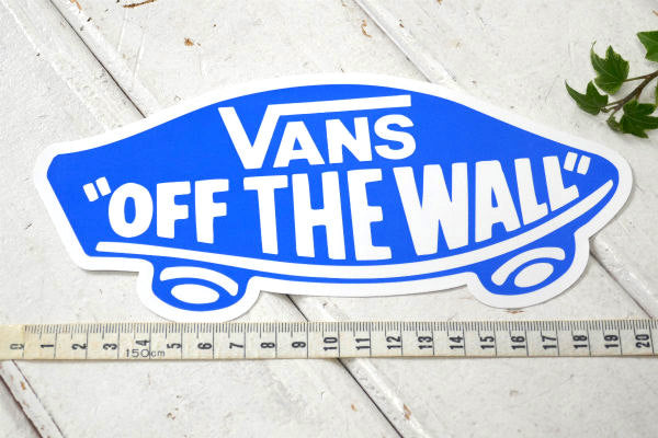 VANS OFF THE WALL ヴァンズ バンズ ステッカー ブルー デッキロゴ ファッション USA