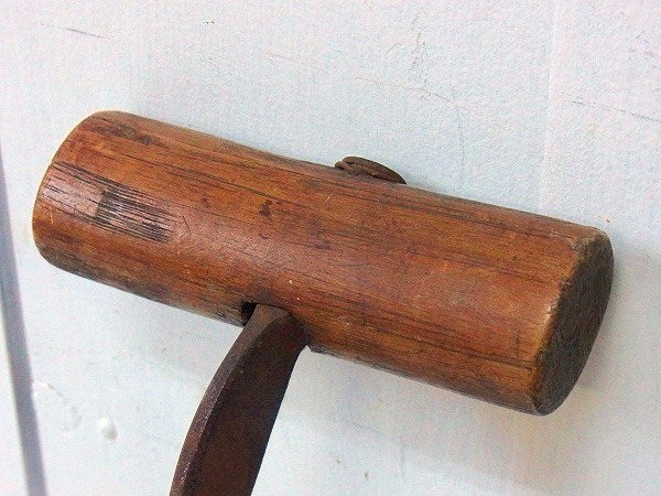 【シャビーなアイアン製】アンティーク・フック・農具・ストローフック・USA・道具