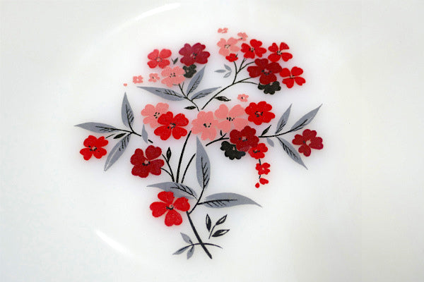 ファイヤーキング 花柄 プリムローズ 60's ヴィンテージ ディナープレート 大皿 食器 USA
