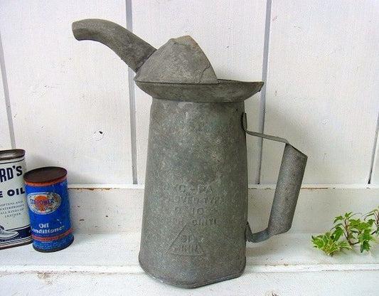 【LAWSON CINTI】スチール製・ヴィンテージ・オイルジャグ/水差し USA