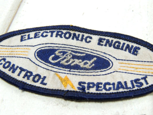 FORD・フォード・エンジン 1980年代頃・自動車・ヴィンテージ・ワッペン・刺繍ワッペン