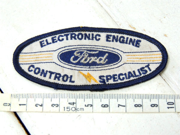 FORD・フォード・エンジン 1980年代頃・自動車・ヴィンテージ・ワッペン・刺繍ワッペン