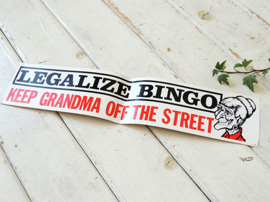 GRANDMA おばあちゃん アメリカンジョーク ヴィンテージ ステッカー デッドストック USA
