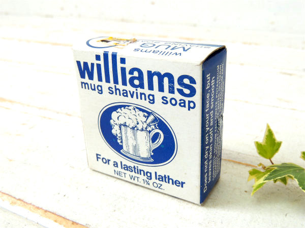 Williams mug shaving soap 髭剃り用・ビンテージ・石鹸・デッドストック・床屋