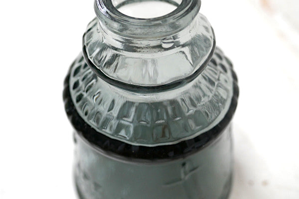 CAPE MAY BITTERS エンボス・アンティーク・グレー・薬瓶 ガラス瓶 ボトル