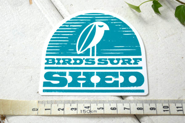 BIRD'S SURF ターコイズブルー・サーフショップ・カリフォルニア・サーフィン ステッカー