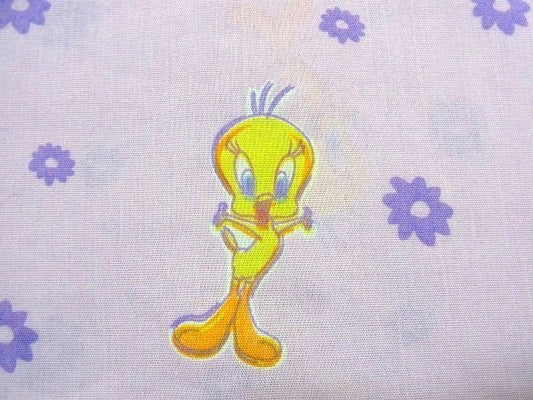 【トゥイーティー】ルーニーテューンズ・ユーズドシーツ(フラット) USA