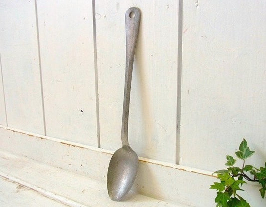 ドイツ製・アルミの大きなアンティーク・スプーン/アルミスプーン/カトラリー