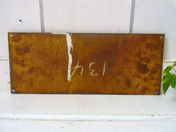 【U.S.Navy】アメリカ海軍・真鍮製・40’sアンティーク・船内プレート/標示プレート