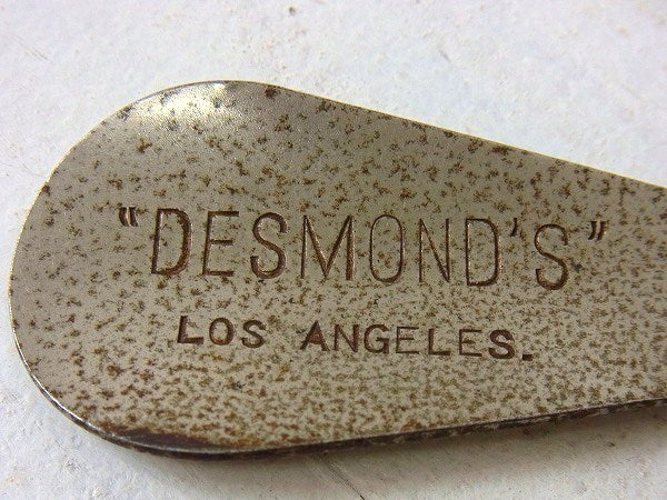 【DESMOND】ボタンフック付き・ノベルティ・アンティーク・靴べら/シューホーン USA
