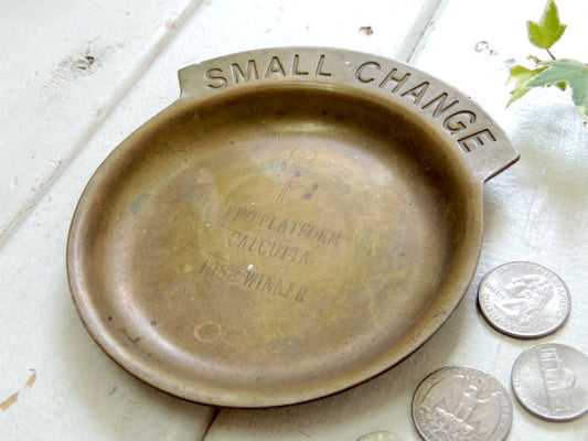 【SMALL CHANGE】真鍮製・ヴィンテージ・ポケットチェンジ・マネートレイ・アドバタイジング