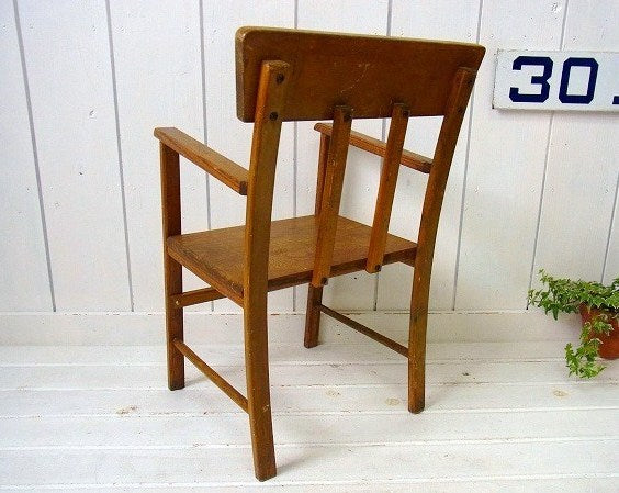 木製・アンティーク・子供イス/チャイルドチェア/椅子　USA