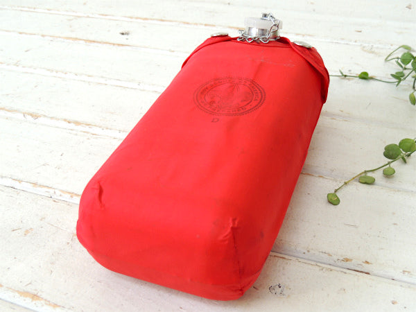 BOY SCOUTS ボーイスカウト・アメリカ・60〜70s・ビンテージ・アルミ 水筒・レッドカラー