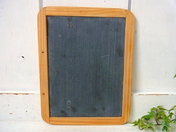 ポルトガル製・小さなヴィンテージ・黒板/ブラックボード(両面)