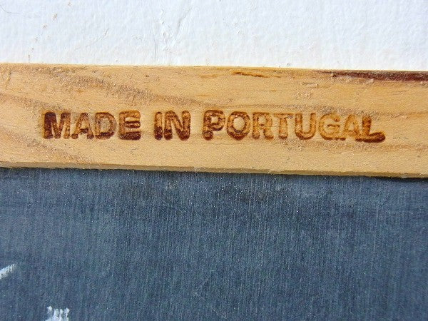 ポルトガル製・小さなヴィンテージ・黒板/ブラックボード(両面)