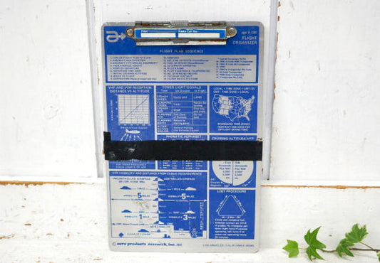 Aero Products Research 飛行機 フライトプラン 70s ビンテージ バインダー