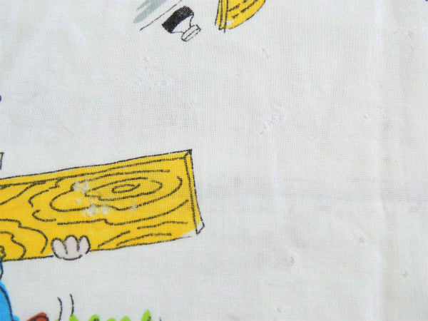 ローレル&ハーディ Laurel and Hardy 極楽コンビ 1972年 ヴィンテージ ユーズドシーツ ベッドシーツ ボックスタイプ