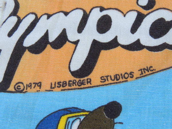 アニマリンピックス 動物 アニマル アニメ映画 80's ヴィンテージ カーテン 生地 ファブリック USA キャラクター