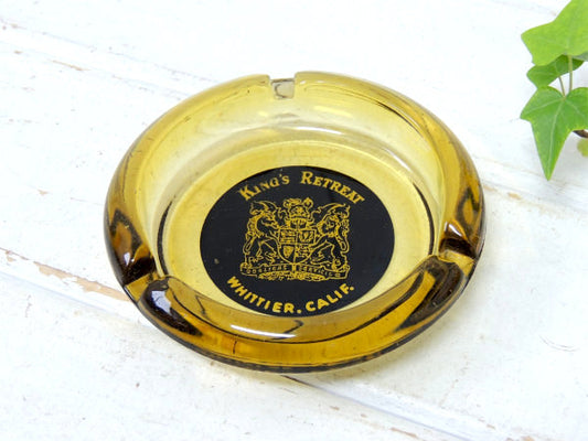 【KING`S・CALIF】ガラス製・ビンテージ・アドバタイジング・灰皿/アシュトレイ