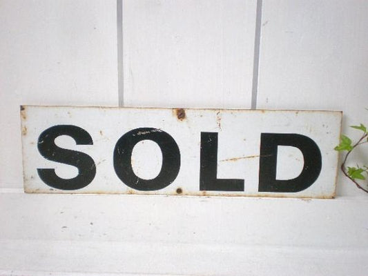 USA 『SOLD』ヴィンテージ・サイン/看板