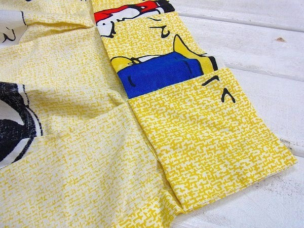 【スヌーピー】ピーナッツの仲間・70’s・ヴィンテージ・カーテン/生地 USA