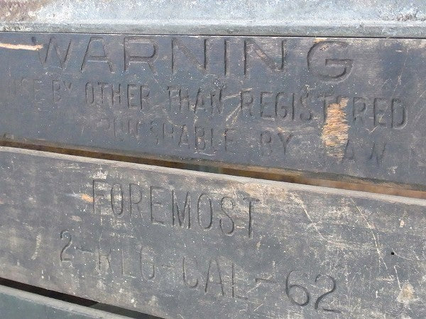 【FOREMOST】ヴィンテージ・ウッドボックス/木箱/ミルクボックス USA