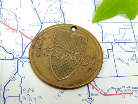 【Ford・V8】1903~33y・フォード・30周年記念メダル・ヴィンテージ・コイン