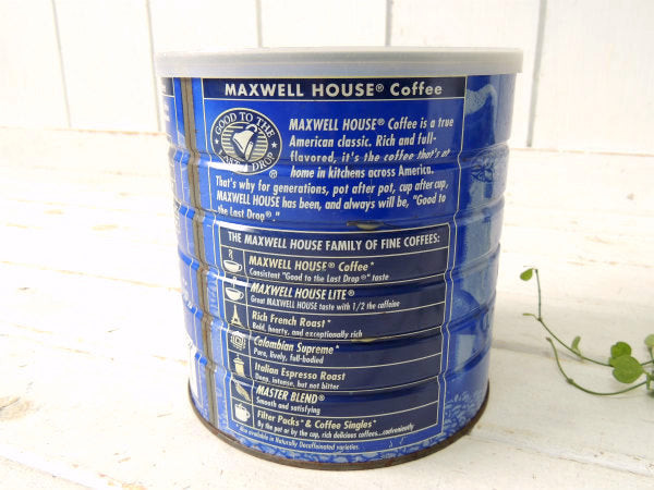 【MAXWELL HOUSE】コーヒー缶・ブリキ缶・COFFEE・ティン缶・収納/キッチン
