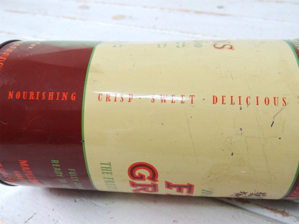 【FRU GRAINS・イギリス】フルーツ柄・シリアル・50's~ヴィンテージ・ティン缶/ブリキ缶